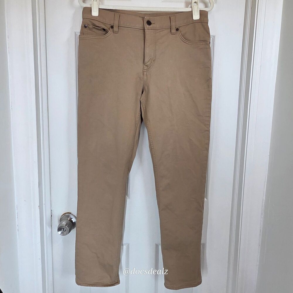 Banana Republic Traveler Beige Slim Fit Pants Men's 32 x 30